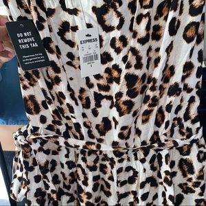 Tube Top Express animal print Jumpsuit.